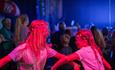 Children dancing at Tapnell Farm Park, Isle of Wight, Summer fun, family, children's events, what's on, party, activities, attraction, animals