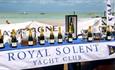 Trophies and champagne at the Royal Solent Yacht Club Regatta, Yarmouth, sailing, what's on, event - photo credit: Jake Sugden