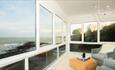 Living area with sea view at Tamarisk House, Classic Cottages, Isle of Wight, self catering, accommodation
