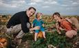 Family at Tapnell Farm Park at Halloween event, Isle of Wight, What's On