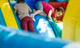 Children playing on the inflatable, Bouncy Barn, Tapnell Farm Park, children's event, what's on