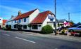 Outside view of The Pointer Inn, Newchurch, local produce, let's buy local