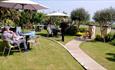 Garden with sea views outside The Clifton, B&B, Shanklin, Isle of Wight, Accommodation