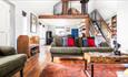 Open plan living area and kitchen in The Little Dary Park Farm, Classic Cottages, Isle of Wight, self catering, accommodation