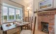 Dining room at 2 Compton Farm Cottage, Isle of Wight, Self Catering, National Trust - image credit: Mike Henton