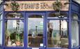 Isle of Wight, Eating Out, Cafe/Tea Room, Toni's, Ventnor, Cafe Window and Frontage