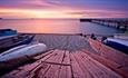 Sunset over Totland Bay Beach, Isle of Wight, Things to Do