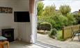 French doors from lounge to garden at Clarence House in Shanklin, Isle of Wight, Self Catering