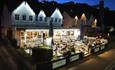 Isle of Wight, Eating Out and Accommodation, The Waterfront Inn, Shanklin Beach, front aspect at night