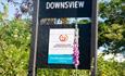 Downsview CL sign, campsite, touring and camping, Isle of Wight