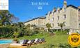 Outside view of The Royal Hotel, gardens and swimming pool, Ventnor, Isle of Wight, 4 stars, premier hotel, luxury hotel