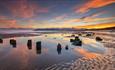 Sunset over Yaverland Beach, Sandown, Isle of Wight, Things to Do