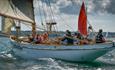 Yacht sailing in the Cowes Classics Regatta, Cowes, What's On, events, Isle of Wight