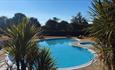 Outdoor swimming pool at Adgestone Campsite, Isle of Wight, camping, touring, dog friendly, family friendly