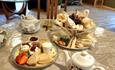 Variety of sandwiches, scones and pot of tea at The Quirky Teapot, Newport, Isle of Wight, afternoon tea, local produce, events, food & drink