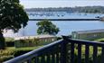 Harbour view from balcony at Old Mill Holiday Park, St Helens, Isle of Wight