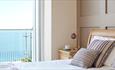 Bedroom with sea view at Luccombe Hall Hotel, Shanklin, Isle of Wight
