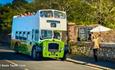 Vintage bus driving along with passengers, Wightrider, Isle of Wight Bus & Coach Museum, Ryde, classic buses, what's on, event - image credit: Rosie T