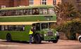 Passengers sitting on the vintage bus, Wightrider, Isle of Wight Bus & Coach Museum, Ryde, classic buses, what's on, event - image credit: Rosie Taylo