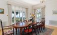 Dining room at Old Vicarage Garden Apartment, self catering, Shanklin, Isle of Wight