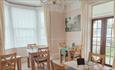 Dining area at Appley Lodge, B&B, self catering, Shanklin, Isle of Wight