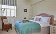 Double bedroom at The Tap Room, house in historic fort, self catering, Freshwater, Isle of Wight