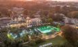 Aerial view of Luccombe Hall Hotel, Shanklin, Isle of Wight