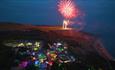 Fireworks in the sky over Blackgang Chine, what's on, family event, Isle of Wight