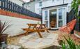 Garden at Townhouse by the Sea, self catering, Cowes, Isle of Wight