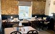 Inside view of The New Inn, Shalfleet, Isle of Wight, country pub, local produce, food & drink