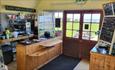 Counter at Cafe Verdi, Yarmouth, eating out