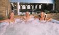People in the jacuzzi at the Sandringham Hotel, Sandown, Isle of Wight, accommodation, coastal hotel, sea view rooms, family friendly hotel