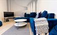 Lounge area at Bishops Retreat, self-catering, luxury apartment, Ventnor, Isle of Wight