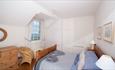 Master bedroom at Solent Cottage, Fort Victoria Cottages, Yarmouth, Isle of Wight, Self catering