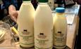 Variety of Isle of Wight milk to buy at Briddlesford Lodge Farm, farm shop, local produce, let's buy local