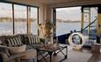 Living area in Newclose Houseboat, Unique Hideaways, self catering, Isle of Wight