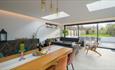Open plan dining and living area in a property, HB Holiday Lettings, Isle of Wight, self catering, accommodation