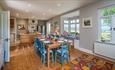 Open plan kitchen and dining area in property, HB Holiday Lettings, Isle of Wight, self catering, accommodation
