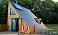 Outside view of the Keith home at Tiny Homes Holidays, Isle of Wight, accommodation, nature, eco friendly
