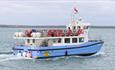 Kraken catamaran sailing on the Solent, Quay 2 Quay, Isle of Wight, ferry travel, Yarmouth