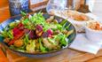 Salad dish at The Kings Head, Yarmouth, Isle of Wight, pub, local produce, live music