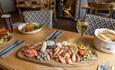Seafood platter and wine at The Bugle Coaching Inn, Yarmouth, Isle of Wight, eat & drink, local produce