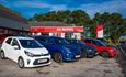 Selection of cars available at Leslies Kia Rental, car hire, Isle of Wight