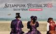 People dressed up at Steampunk Festival sitting on Ryde Esplanade, Isle of Wight, what's on, event