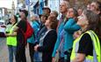 People enjoying the Swift Walk, Isle of Wight Biosphere Festival, learning, family activities, art, nature, island wide, local events, what's on
