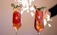 Two cocktails, New Years Eve celebrations at The Boathouse, Seaview, Isle of Wight