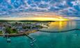 Aerial view of Yarmouth on the Isle of Wight, coach trips, Leisuretime by Toureasy