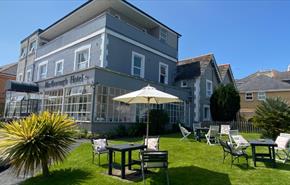Isle of Wight, Accommodation, Serviced Accommodation, Marlborough Hotel, Shanklin, Garden tables and chairs