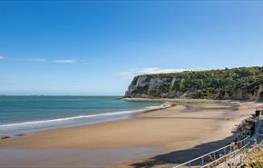 Whitecliff Bay beach just a stones throw away from Whitecliff Bay Holiday Park, Isle of Wight, Bembridge