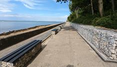 Isle of Wight, East Cowes Beach, East Cowes Esplanade regeneration